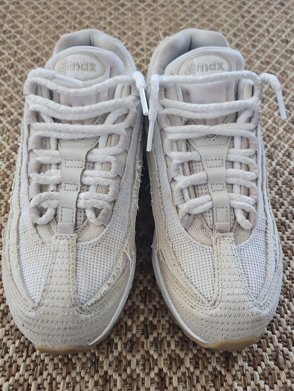 Nike Air Max Beige and White Low-Top Sneakers